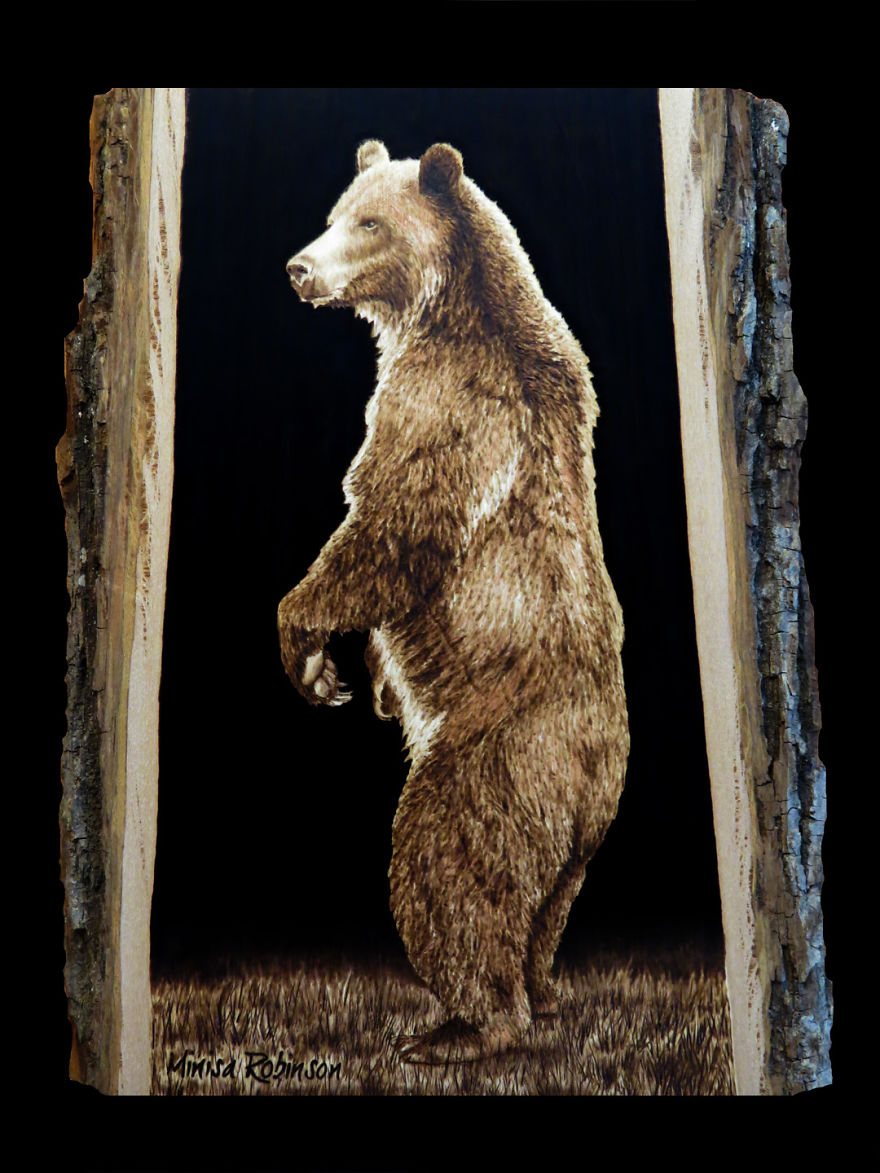 I Create Realistic Woodburnings With A Simple Tool