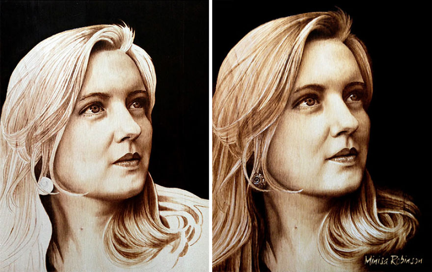 I Create Realistic Woodburnings With A Simple Tool