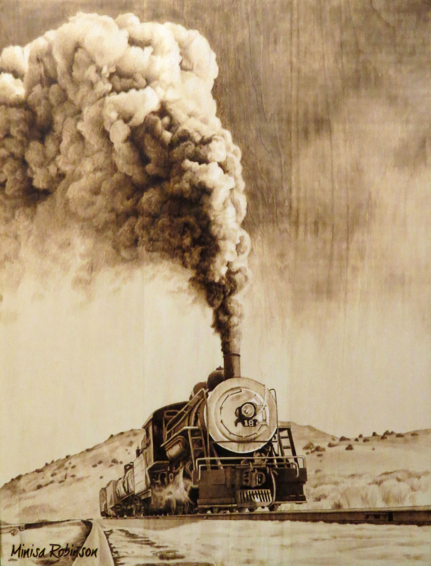 I Create Realistic Woodburnings With A Simple Tool I Create Realistic Woodburnings With A Simple Tool