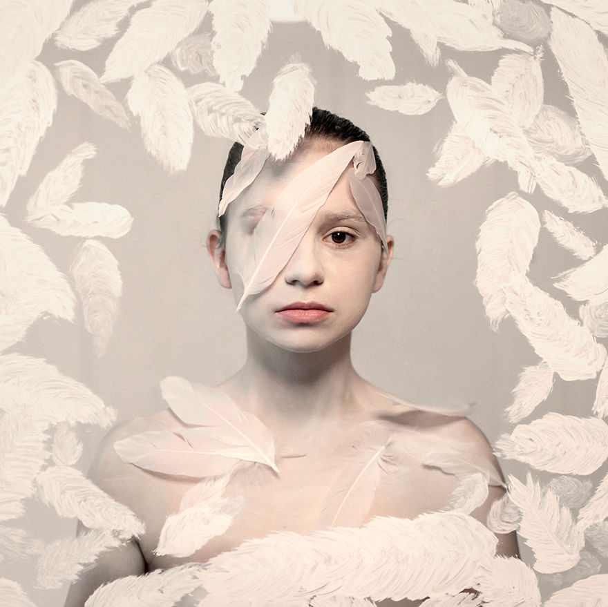 I Created Conceptual Portraits Representing Colors By Combining Photography And Painting