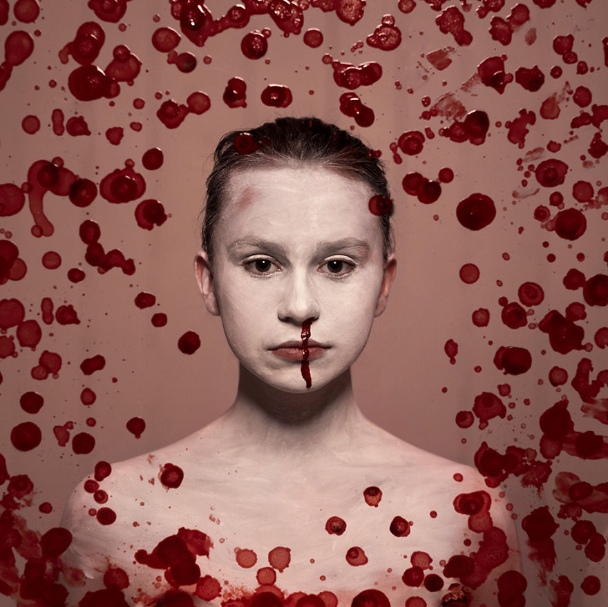 I Created Conceptual Portraits Representing Colors By Combining Photography And Painting I Created Conceptual Portraits Representing Colors By Combining Photography And Painting