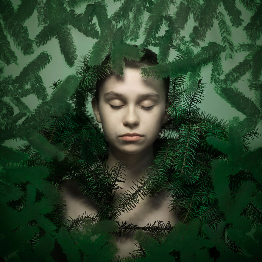 I Created Conceptual Portraits Representing Colors By Combining Photography And Painting I Created Conceptual Portraits Representing Colors By Combining Photography And Painting