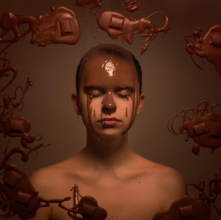 I Created Conceptual Portraits Representing Colors By Combining Photography And Painting I Created Conceptual Portraits Representing Colors By Combining Photography And Painting