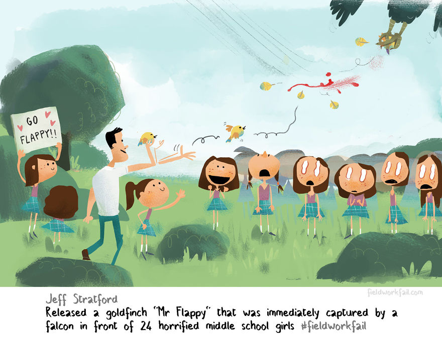 I Illustrate Humorous Stories Of Scientists Failures