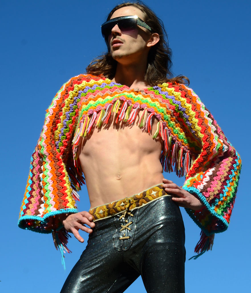 I Turn Grandma's Blankets Into Clothes