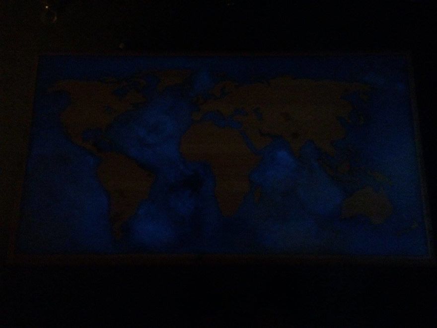 I Turned My Old Coffee Table In A Glow-In-The-Dark Epoxy Map Of The World I Turned My Old Coffee Table In A Glow-In-The-Dark Epoxy Map Of The World