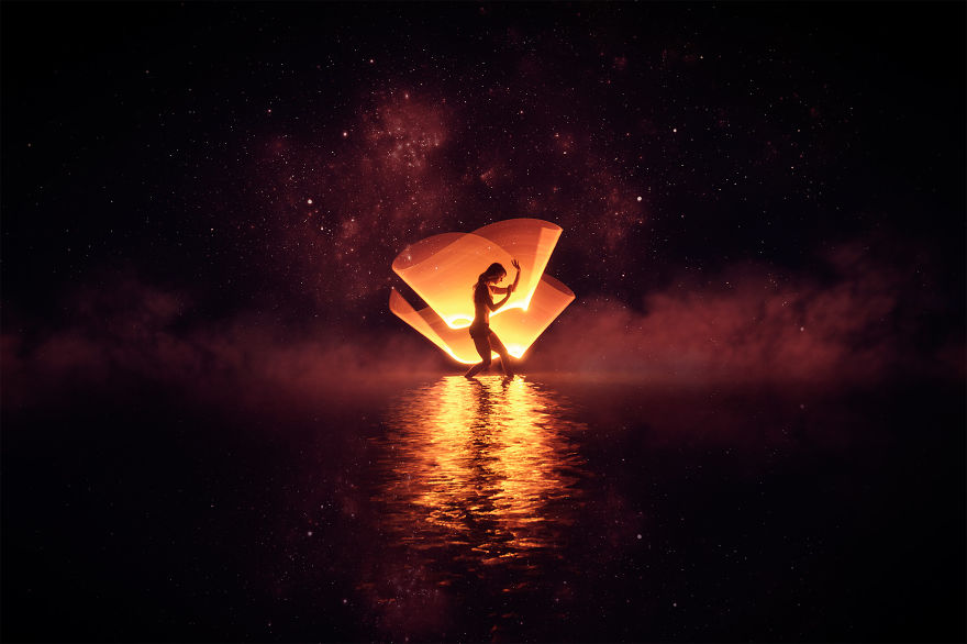 Light-Painting: We Travel Around The World To Create Fantasy Portraits Light-Painting: We Travel Around The World To Create Fantasy Portraits