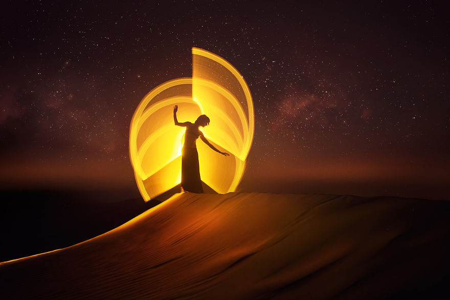 Light-Painting: We Travel Around The World To Create Fantasy Portraits Light-Painting: We Travel Around The World To Create Fantasy Portraits