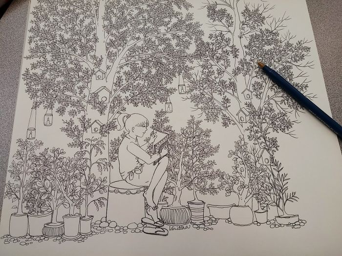 Coloring Books Cost A Bit Too Much So I Draw My Own Coloring Pages