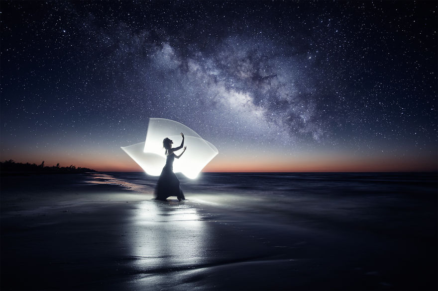 Light-Painting: We Travel Around The World To Create Fantasy Portraits Light-Painting: We Travel Around The World To Create Fantasy Portraits