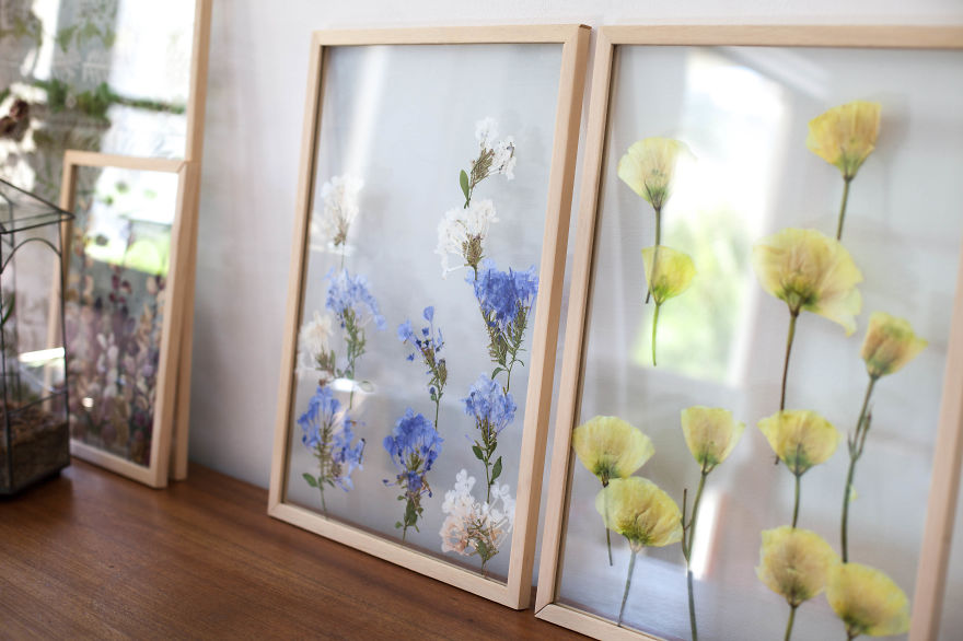 I Create Art From Dried Leaves And Flowers I Create Art From Dried Leaves And Flowers