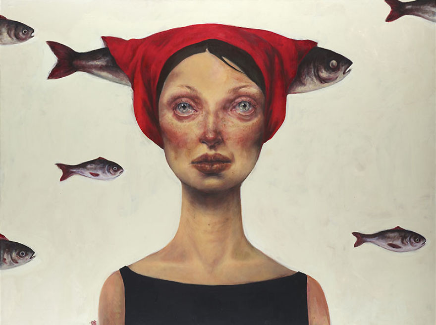 Surreal Portraits Of Women Painted By An Iranian Artist Surreal Portraits Of Women Painted By An Iranian Artist