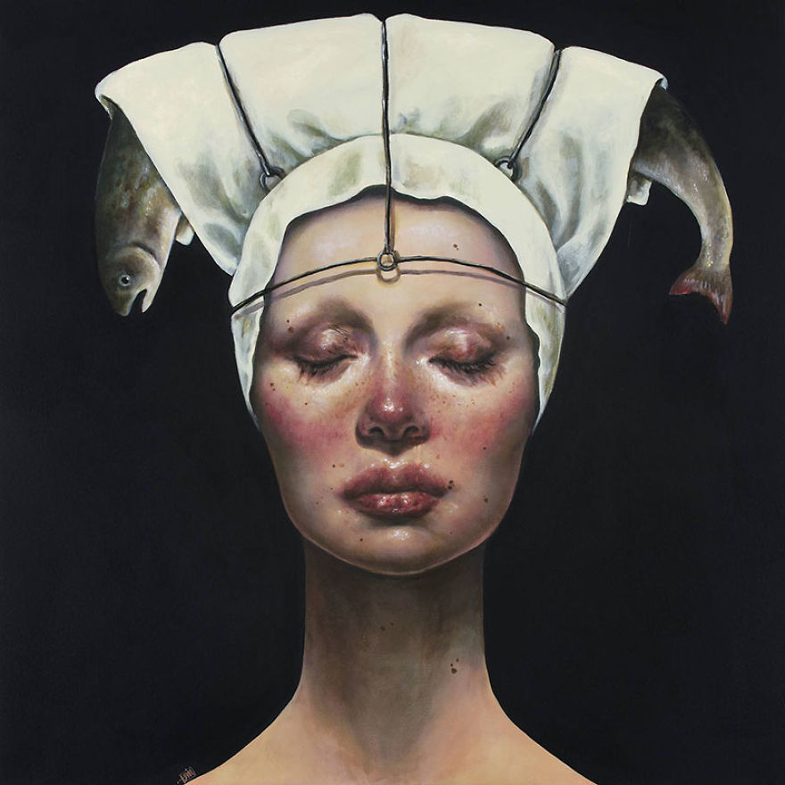 Surreal Portraits Of Women Painted By An Iranian Artist