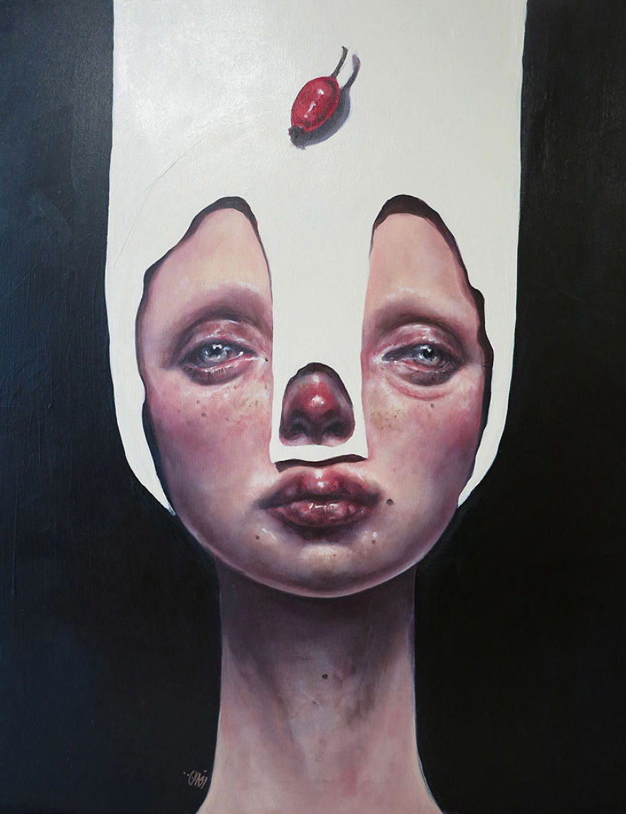 Surreal Portraits Of Women Painted By An Iranian Artist Surreal Portraits Of Women Painted By An Iranian Artist
