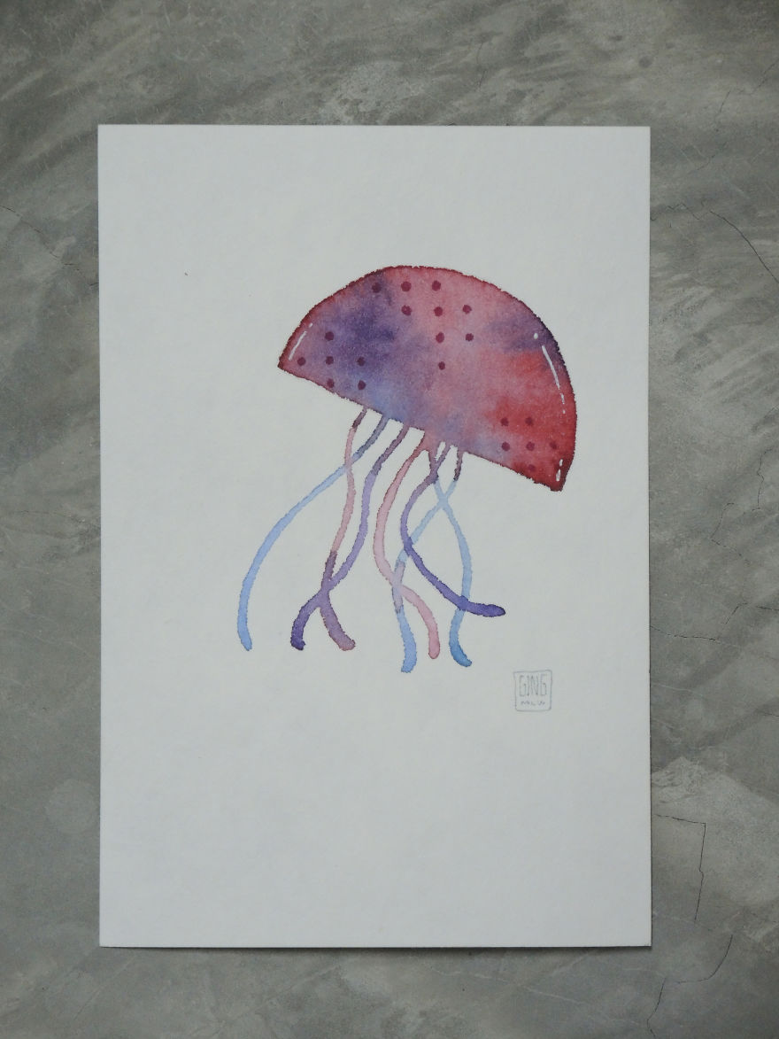 I Draw Different Animals From The Same Semicircle Shape