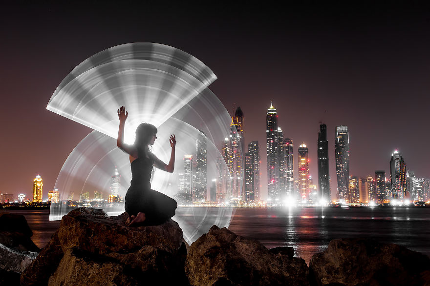 Light-Painting: We Travel Around The World To Create Fantasy Portraits Light-Painting: We Travel Around The World To Create Fantasy Portraits