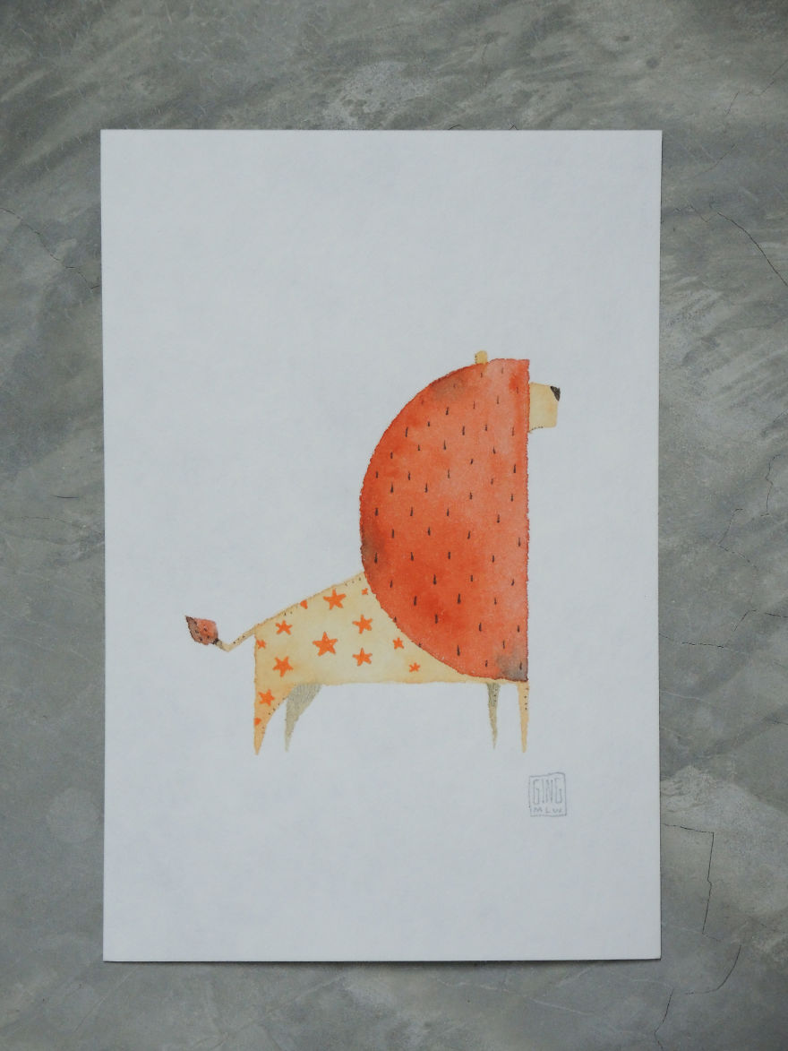 I Draw Different Animals From The Same Semicircle Shape