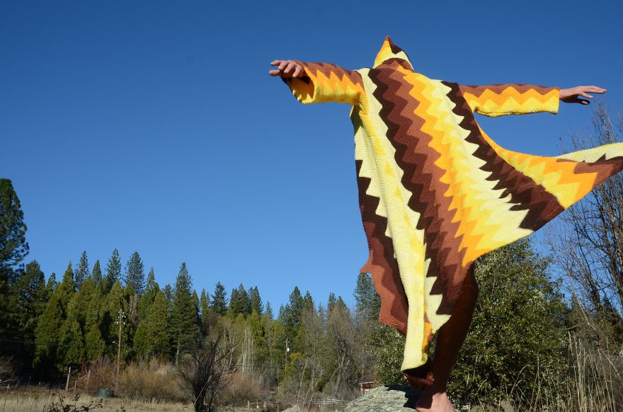 I Turn Grandma's Blankets Into Clothes