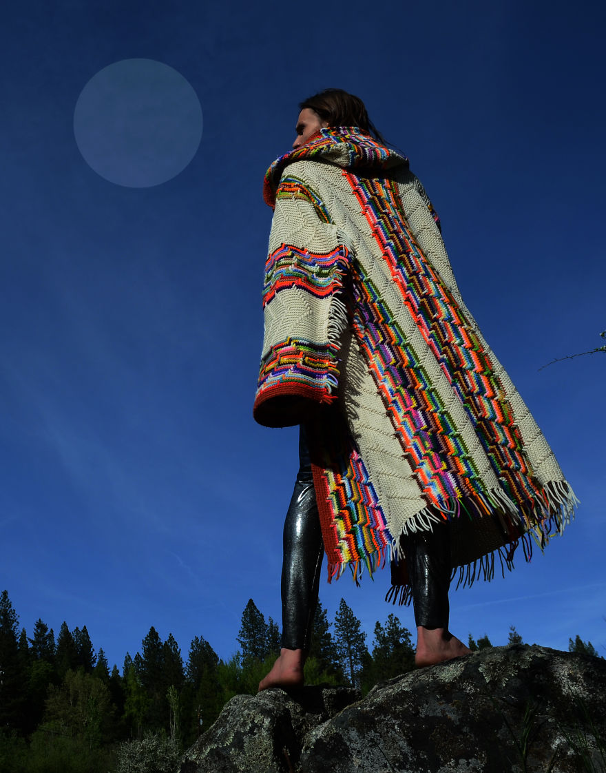 I Turn Grandma's Blankets Into Clothes