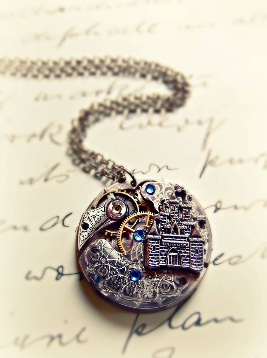 We Turn Used Antique Pocketwatch Parts Into One-Of-A-Kind Jewelry