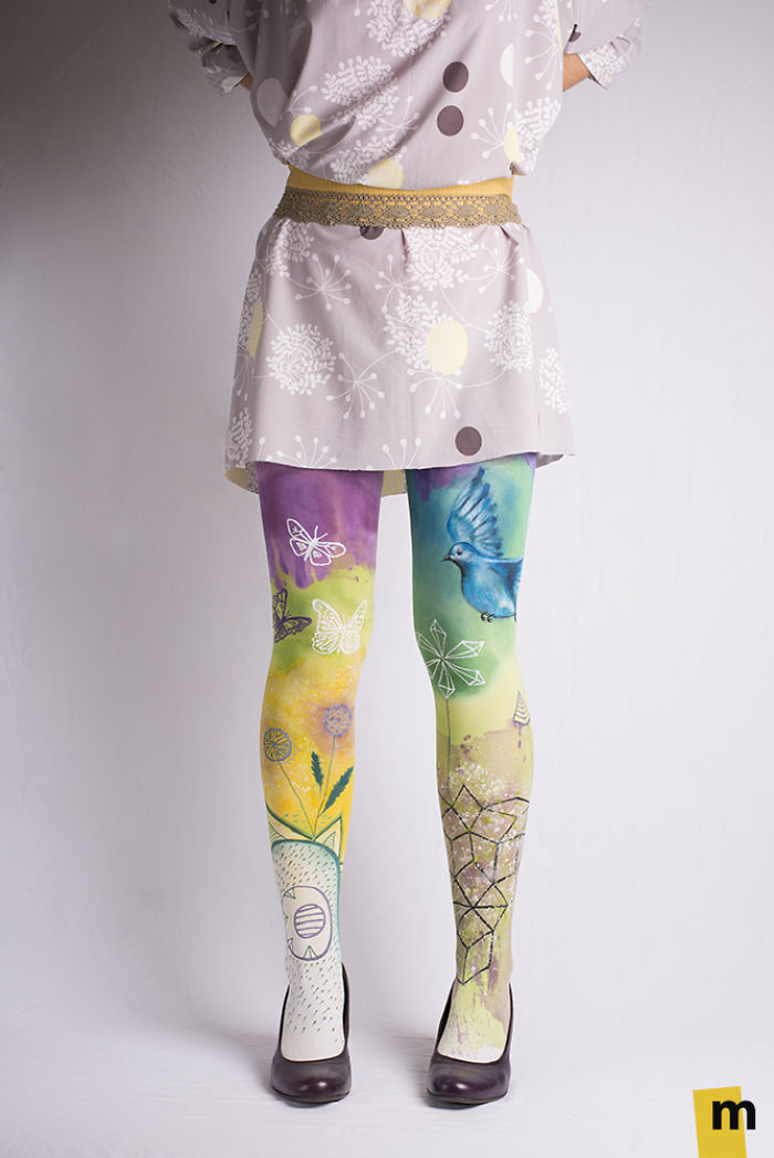 We Hand-Paint Tights That Let You Walk In A Piece Of Art We Hand-Paint Tights That Let You Walk In A Piece Of Art