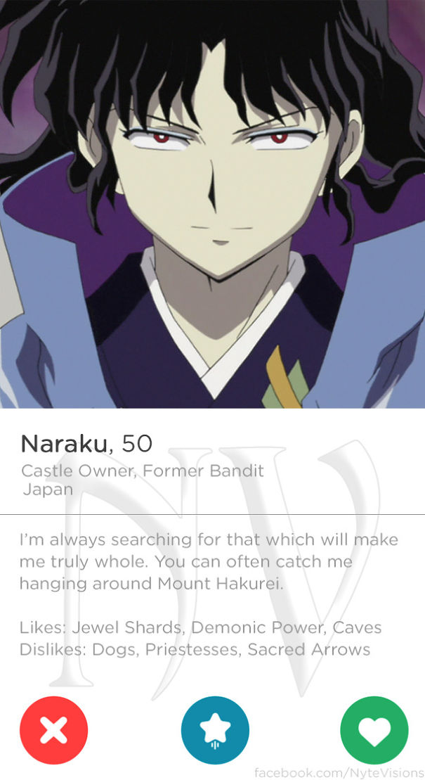 Anime Characters Were On Tinder