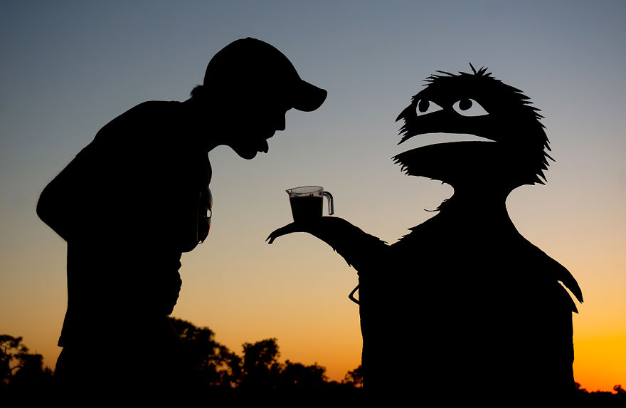 I Turn Simple Cardboard Cutouts Into Fun Sesame Street Silhouettes I Turn Simple Cardboard Cutouts Into Fun Sesame Street Silhouettes