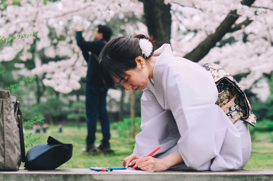 I Was Lucky To Capture The People Of Tokyo In The Boom Of Cherry Trees Blossoming I Was Lucky To Capture The People Of Tokyo In The Boom Of Cherry Trees Blossoming
