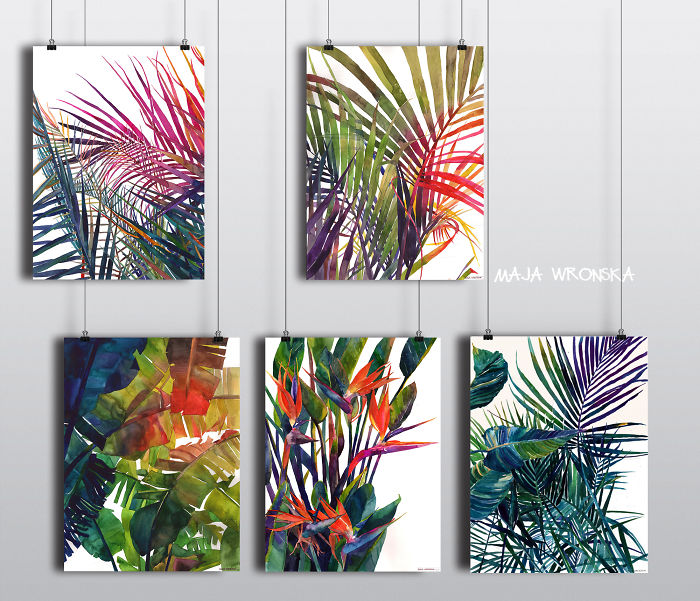 My Sister Painted Colourful Watercolour Jungle