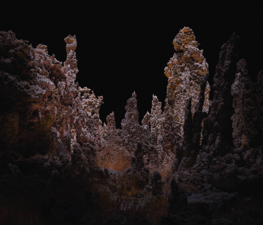 I Lit Landscapes At Night Using Drones With LEDs I Lit Landscapes At Night Using Drones With LEDs