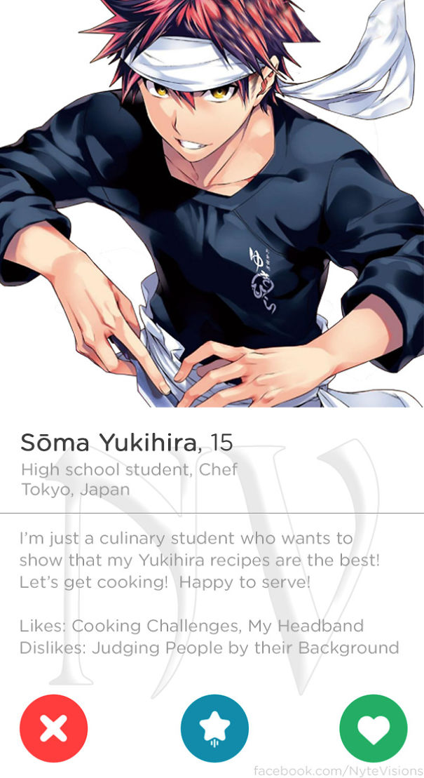 Anime Characters Were On Tinder