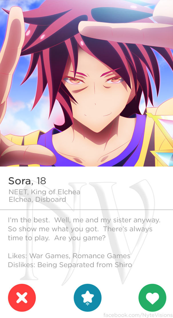 Anime Characters Were On Tinder
