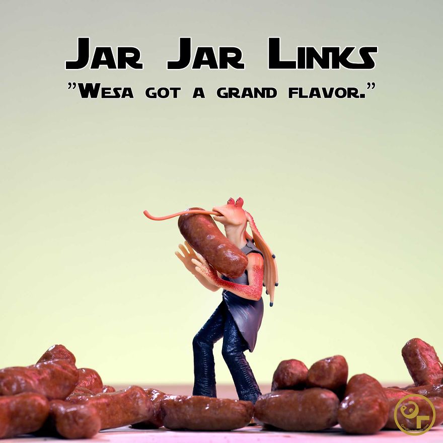 Jar Jar Binks + Breakfast Links = Jar Jar Links