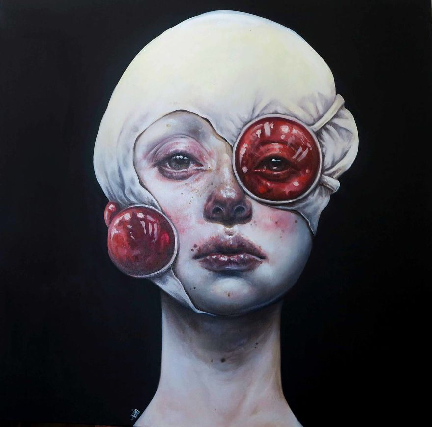 Surreal Portraits Of Women Painted By An Iranian Artist