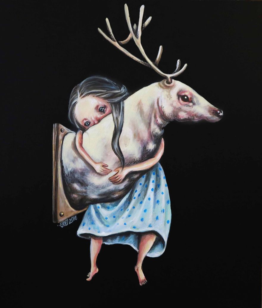 Surreal Portraits Of Women Painted By An Iranian Artist Surreal Portraits Of Women Painted By An Iranian Artist