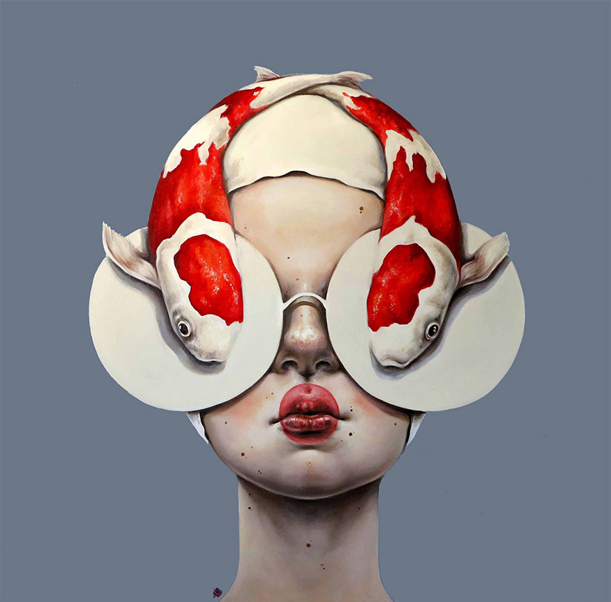 Surreal Portraits Of Women Painted By An Iranian Artist Surreal Portraits Of Women Painted By An Iranian Artist