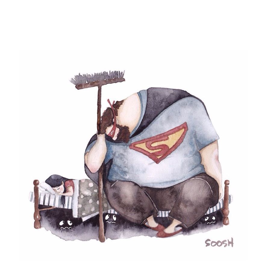 Heartwarming Illustrations About The Love Between Dads And Their Little Girls Heartwarming Illustrations About The Love Between Dads And Their Little Girls