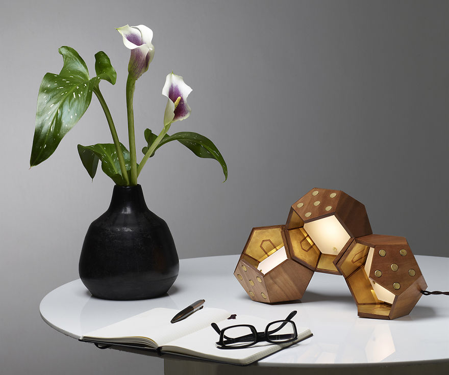 We Designed Modular Magnetic Lamps That Can Be Joined In An Endless Number Of Combinations