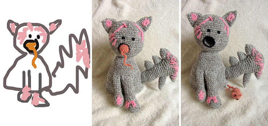 I Crochet Toys From Children Drawings I Crochet Toys From Children Drawings