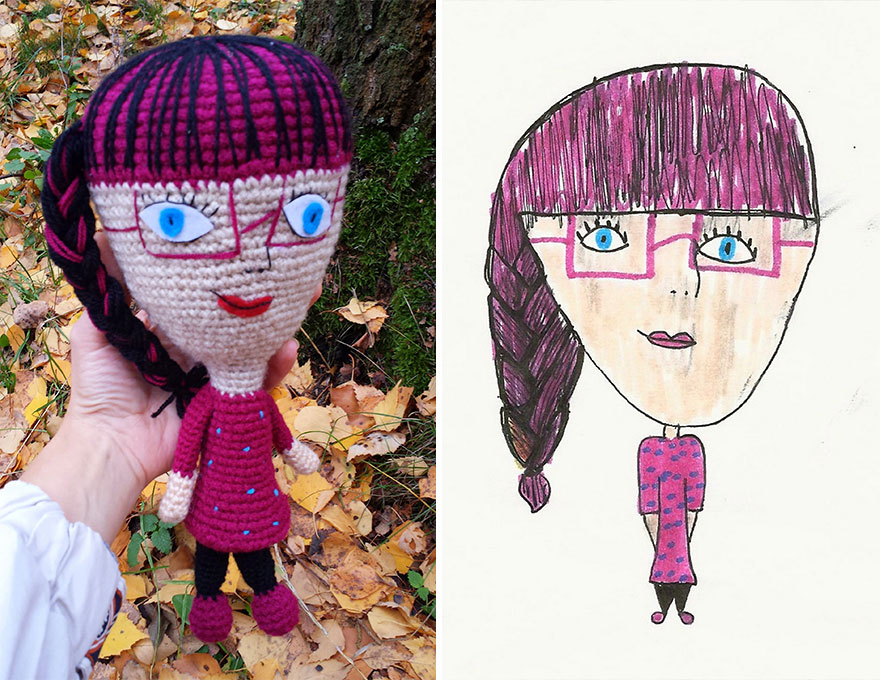 I Crochet Toys From Children Drawings