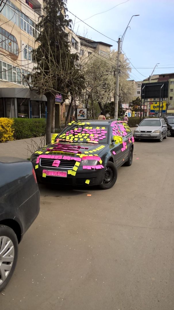 So I Was Biking Yesterday And I Noticed This Car. It Said I Love You On It, Wrong Kind Of Love