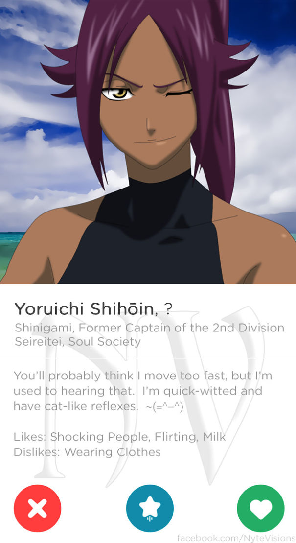 Anime Characters Were On Tinder