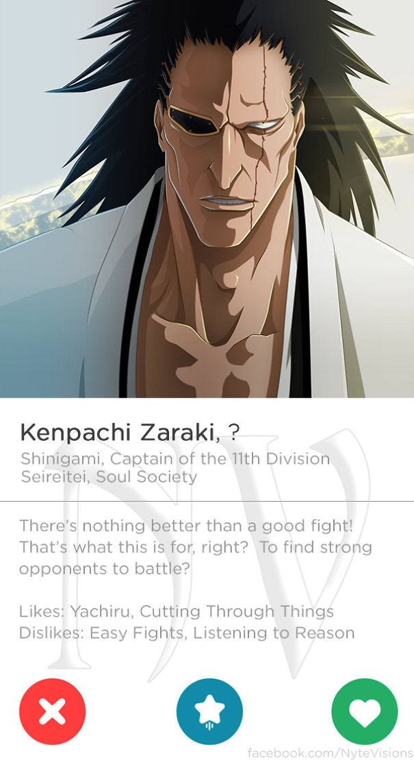 Anime Characters Were On Tinder