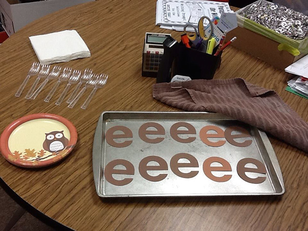 My Aunt Made Her Students Some Delicious Brownies For April Fool's Day