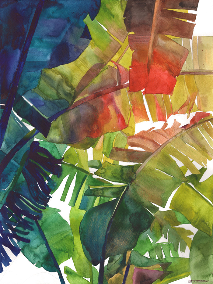 My Sister Painted Colourful Watercolour Jungle