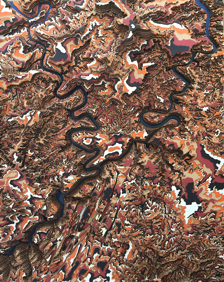 I Made An Intricate Topography Table Based On Canyonlands National Park I Made An Intricate Topography Table Based On Canyonlands National Park