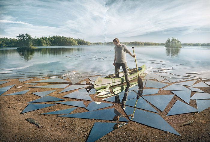 Photographer Uses 17 Square Meters Of Mirror For This Epic Shot
