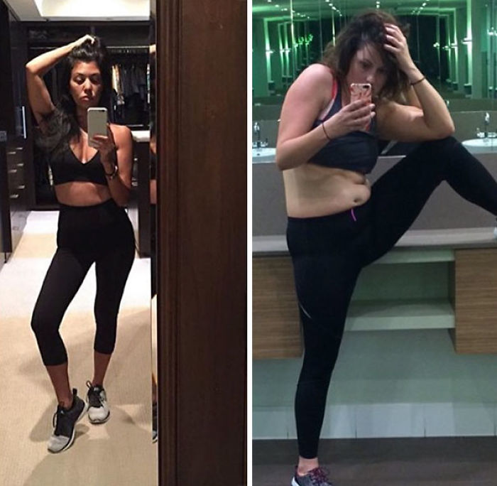 Happy Birthday Kourtne Kardashian! May Your Day Be Filled With Post Workout Selfies And Tutorials On How To Eat A Kitkat