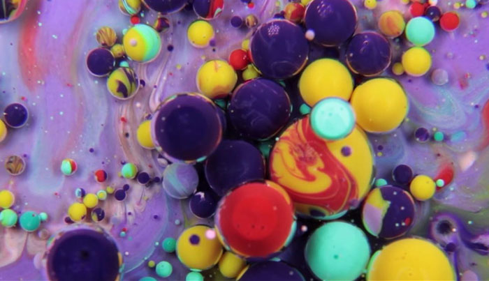 I Mix Paint, Oil, Milk and Liquid Soap To Create Surrealistic Paint Dances