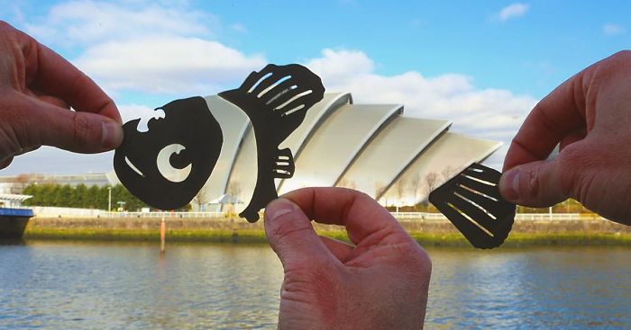 Artist Transforms Famous Landmarks Into Disney Scenes Using Only Paper